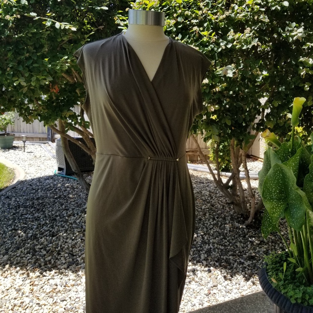 Michael Kors Olive Green Dress Size L